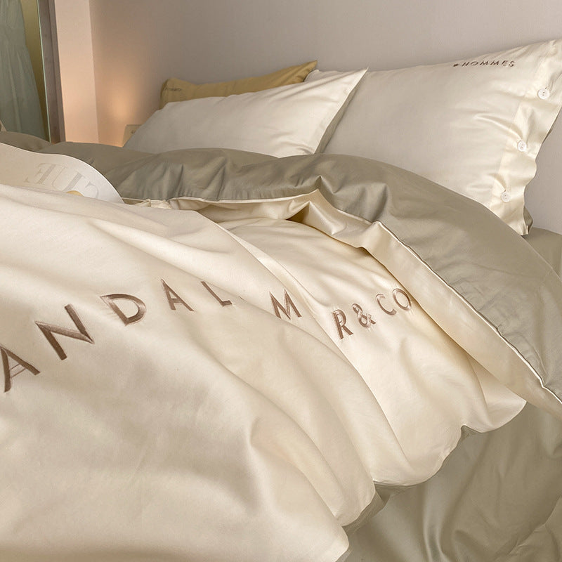 Long Staple Cotton Bedding Set, 4-Piece, Satin