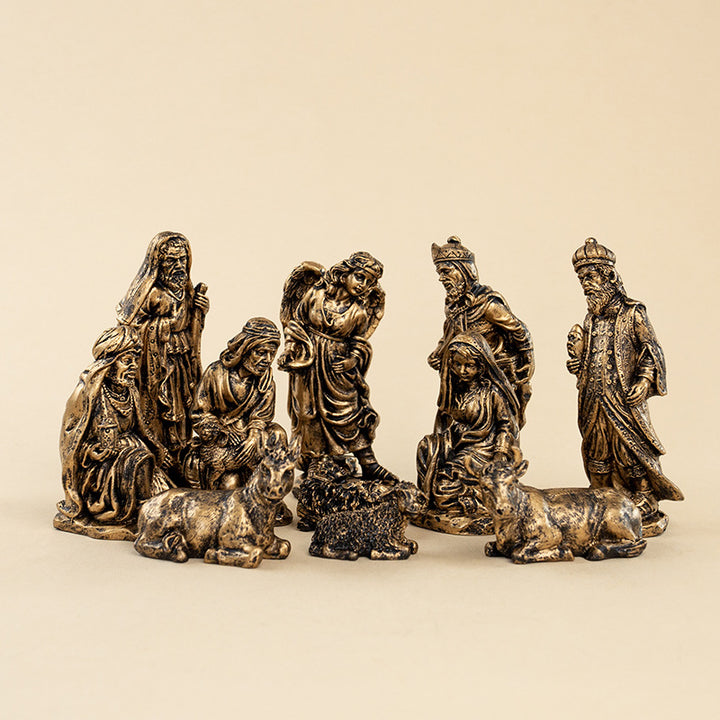 Christmas nativity figures set, 11-piece