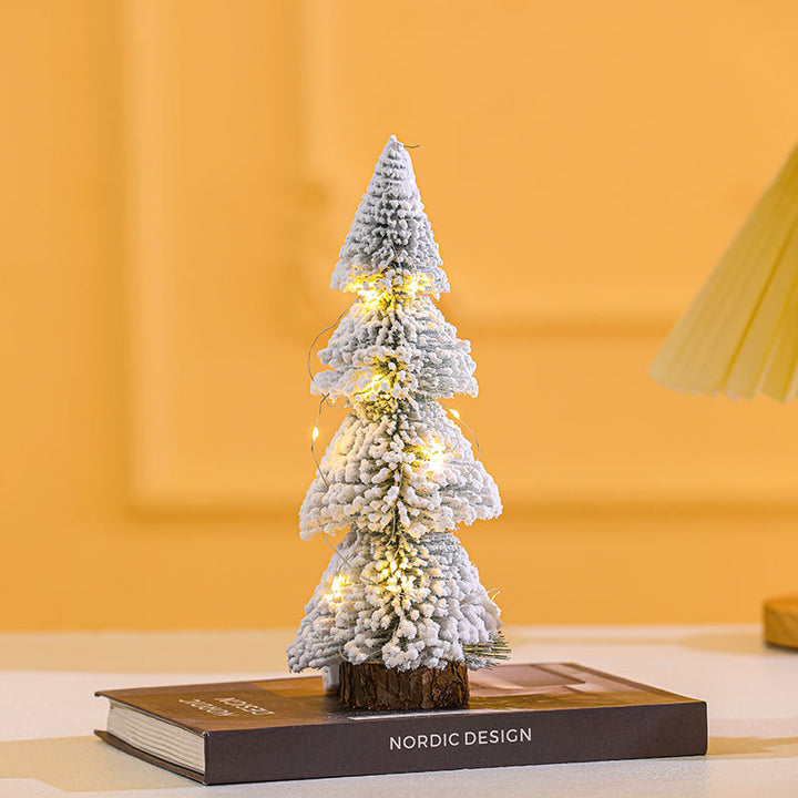 Mini Christmas tree made of PVC, snow-covered, various sizes