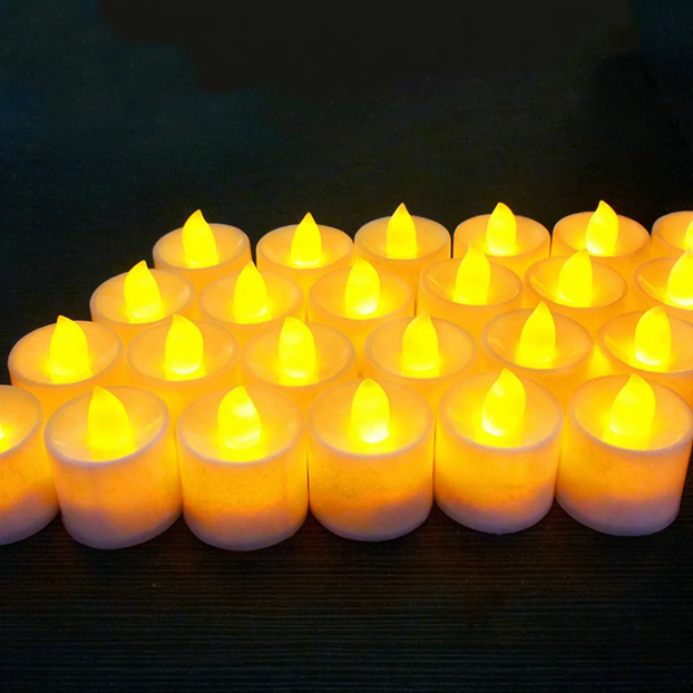 LED decorative candle made of PP, various light effects