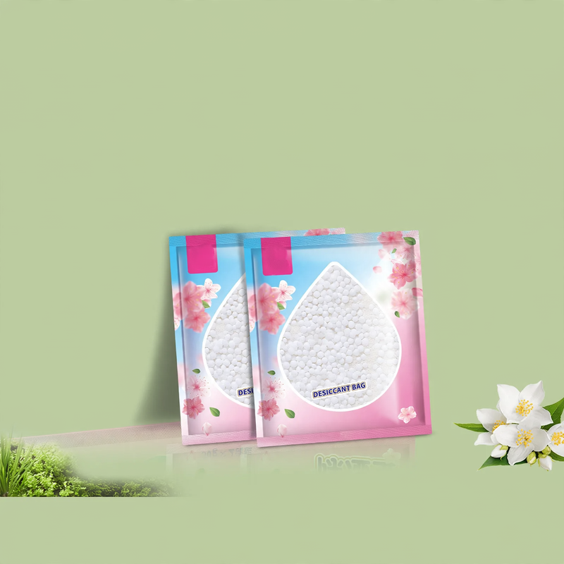Hanging dehumidifying bag for wardrobes