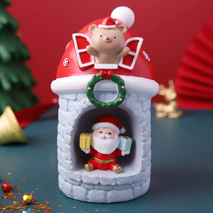 Christmas glass ball night light with star light