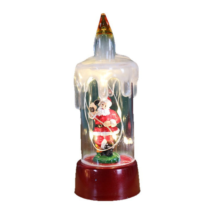 Christmas snow globe night lights with lighting