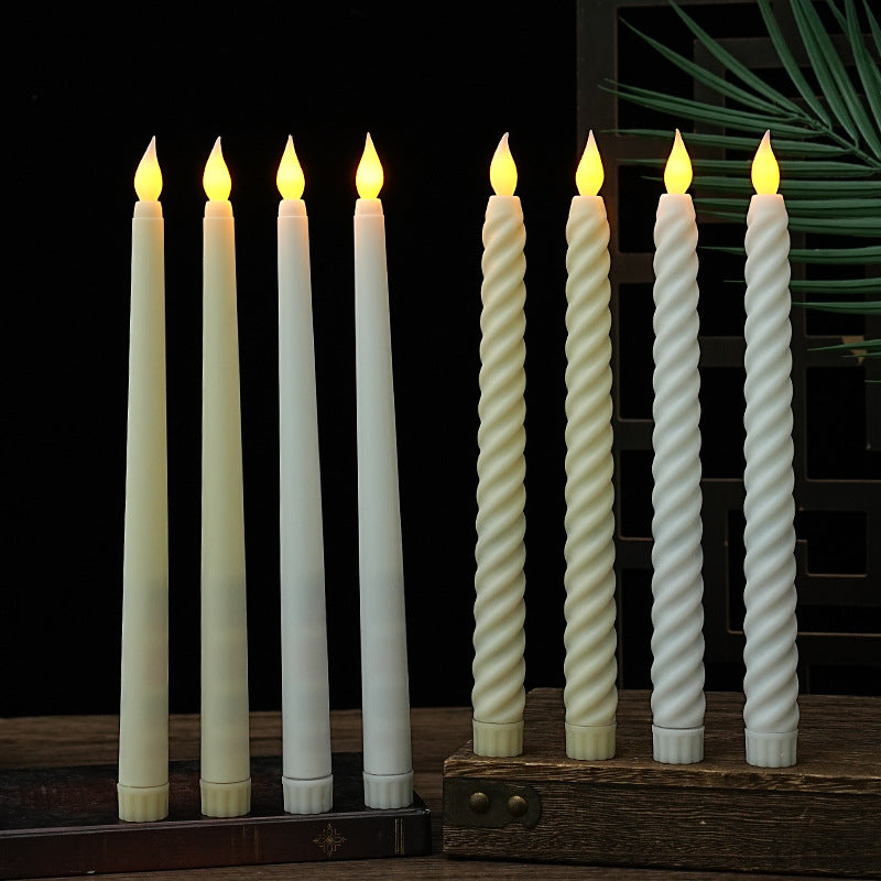LED Spiral Shaped Taper Candles