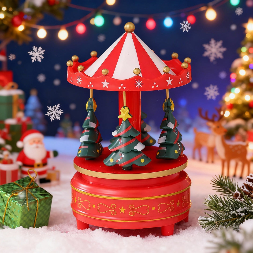 Classic carousel music box for festive occasions