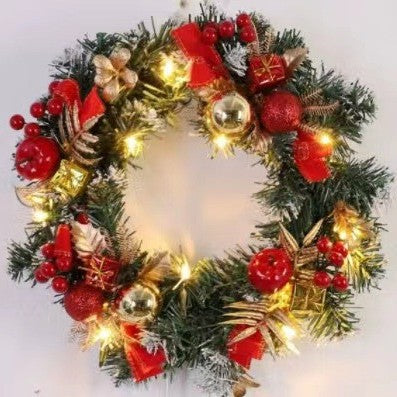 Illuminated Christmas wreath, 40 cm