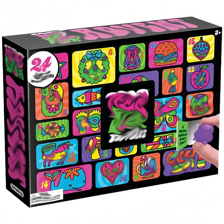 Advent calendar gift box with stress relief toy