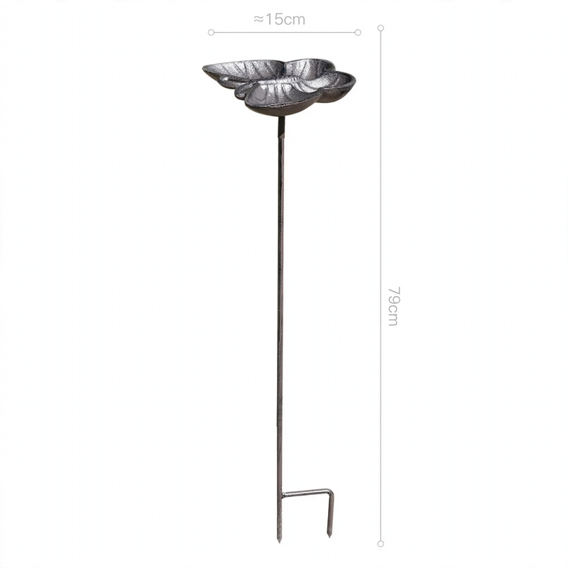 Vintage-style cast iron bird feeder station