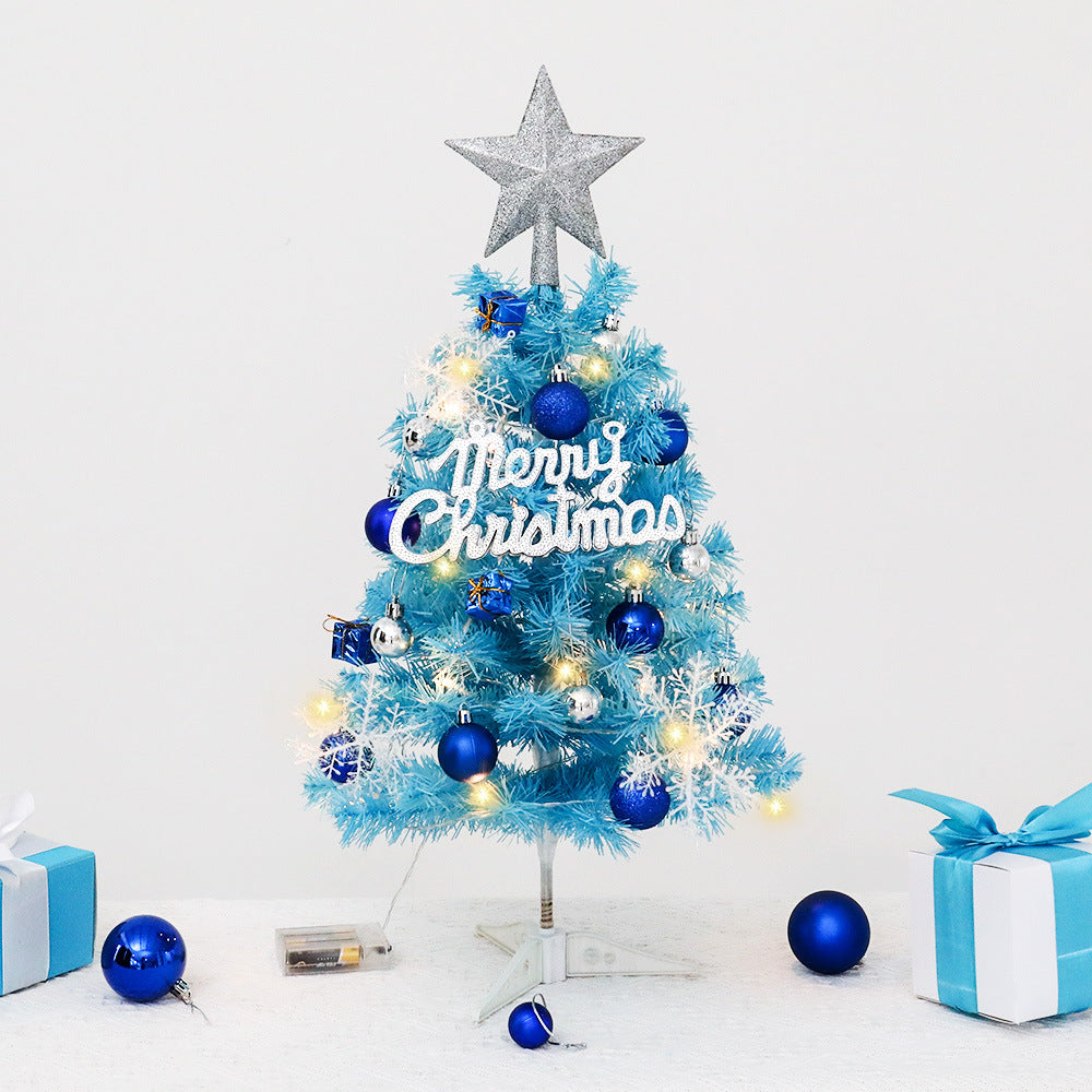 Mini Christmas tree, 45 cm or 60 cm, Blue
