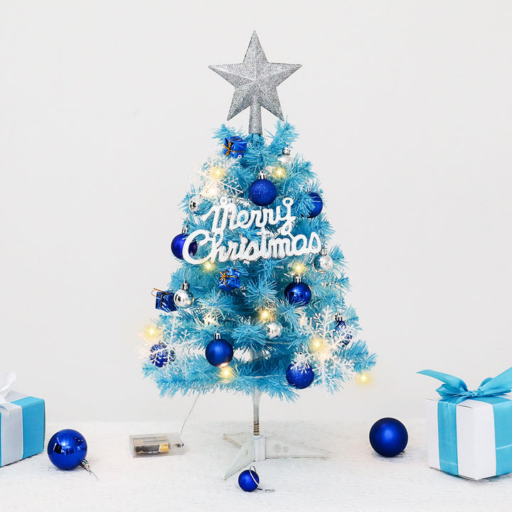 Mini Christmas tree, 45 cm or 60 cm, Blue