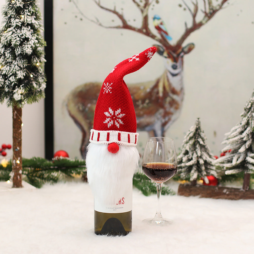 Christmas Elf Bottle Cover, Polyester
