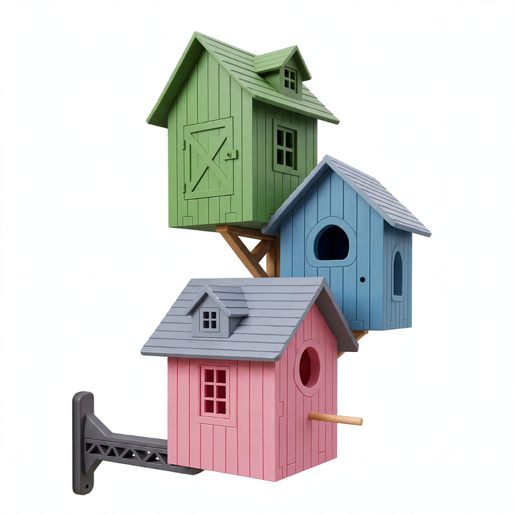 Weatherproof birdhouse in villa design
