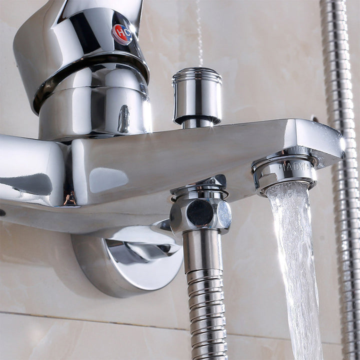 Shower mixer, three-piece