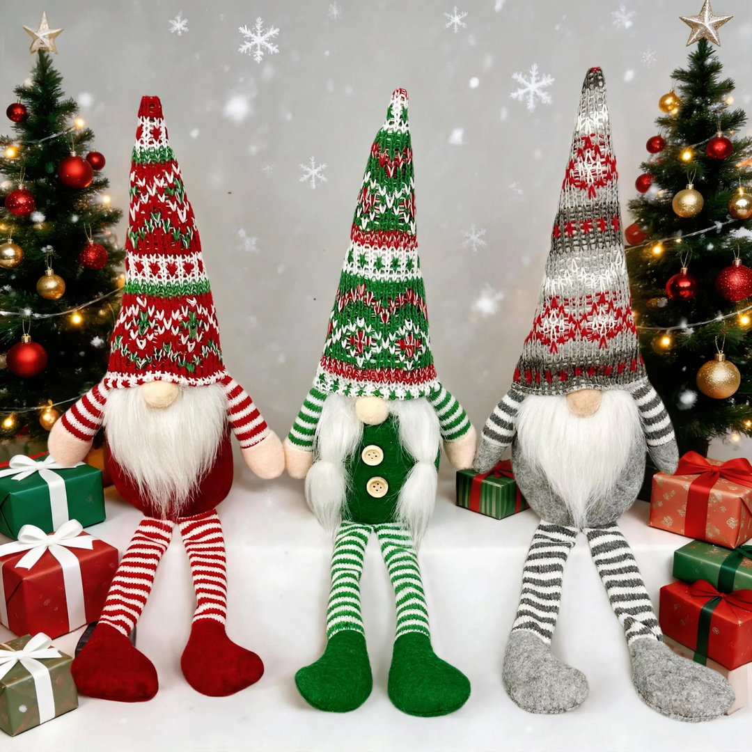 Christmas Elf with Long Legs, Knit Design