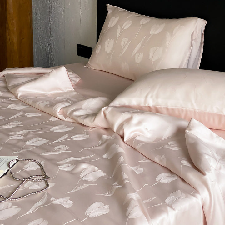 Summer duvet, 4-piece, Lyocell with silk