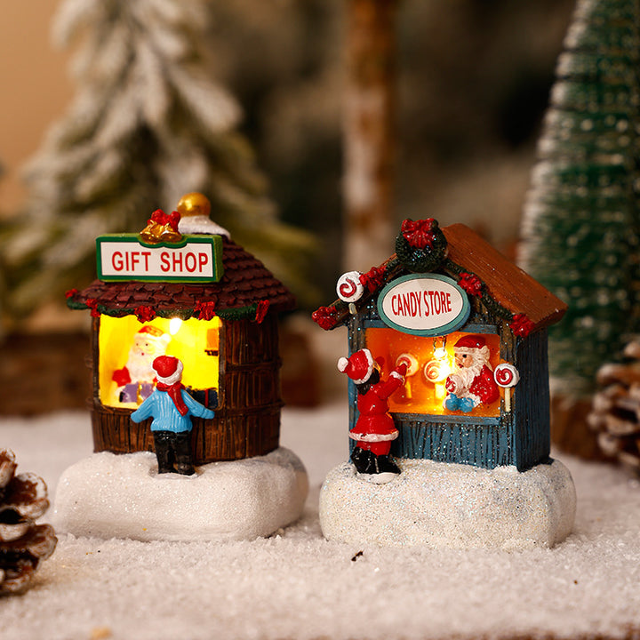 Decorative Christmas figures made of resin