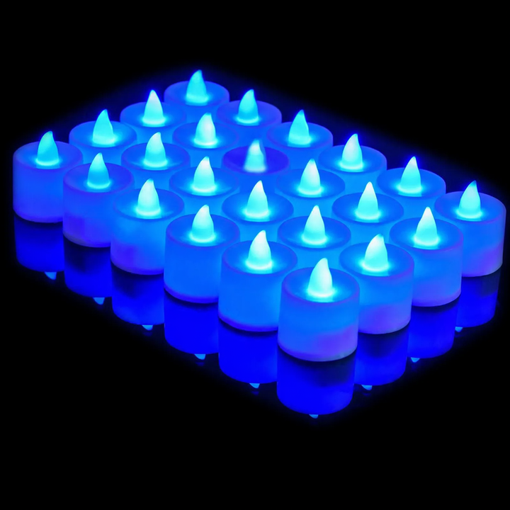 LED electronic candle, cylindrical, various colors