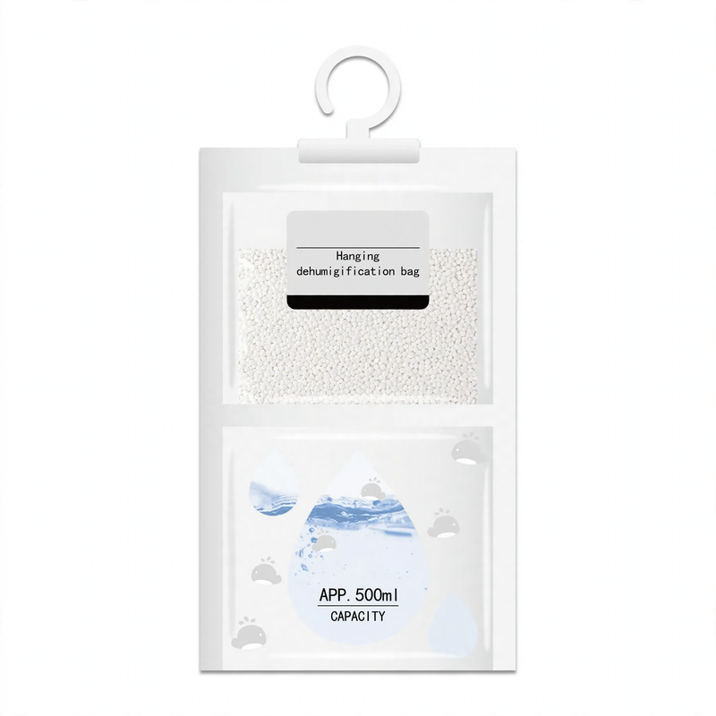 Hanging dehumidifying bag, various sizes