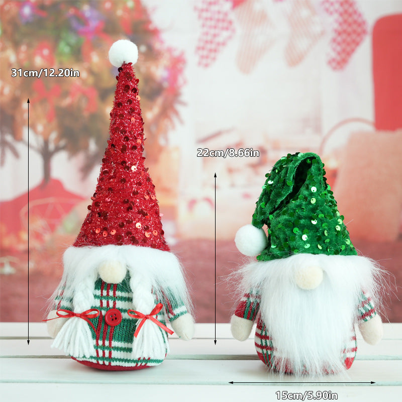 Christmas Elf Decorative Figure, Fleece Fabric