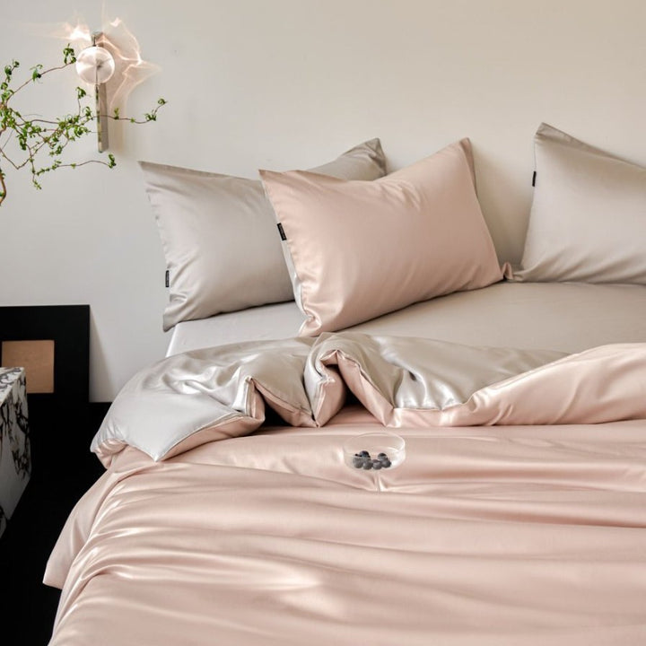 Cooling Tencel Cotton Bedding Set, solid color