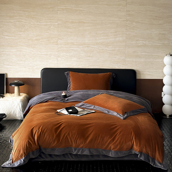Milk fiber bedding, two-color, winter warmth