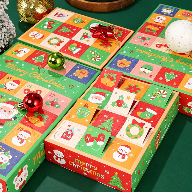 Christmas Countdown Gift Box made of cardboard