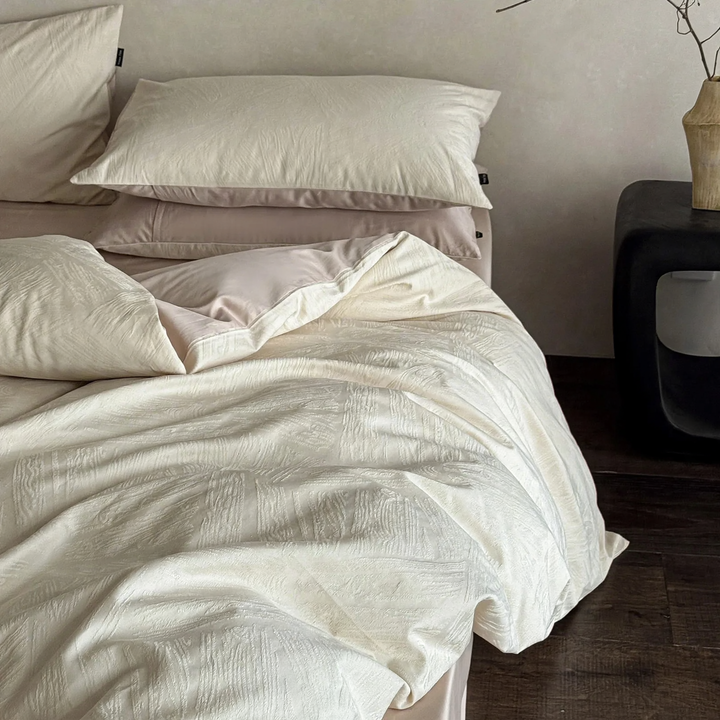 Long-staple cotton bedding, 100, satin binding