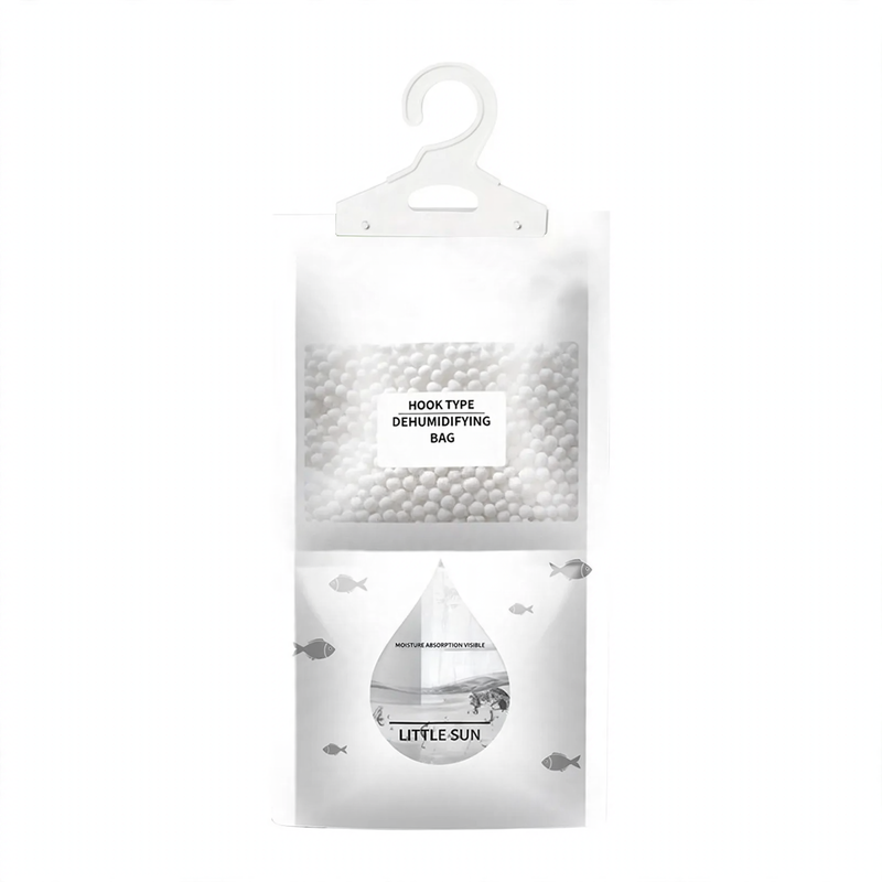 Hanging dehumidifier bag for wardrobes