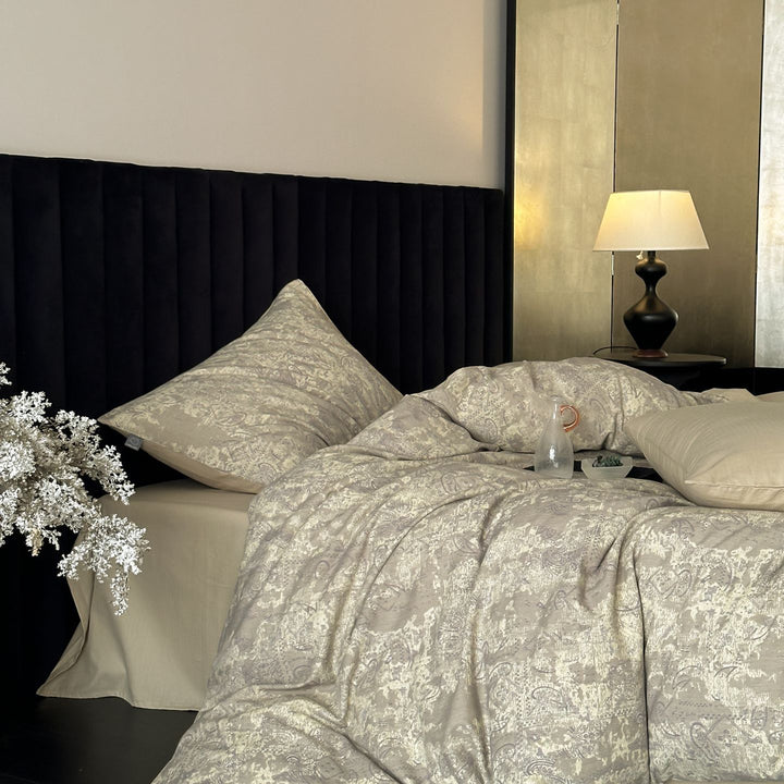 Long-staple cotton bedding, 4-piece, color weaving