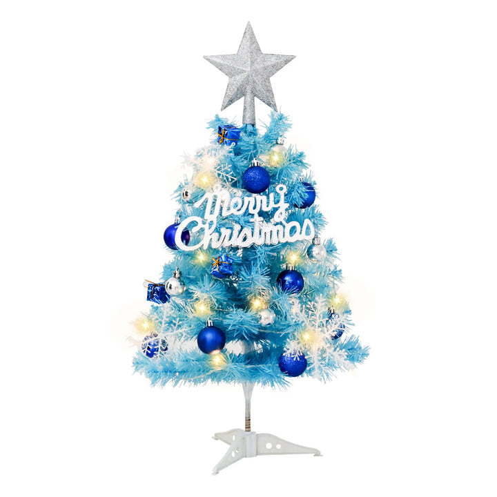 Blauer Mini-Christmas tree for the desk, 45 cm or 60 cm