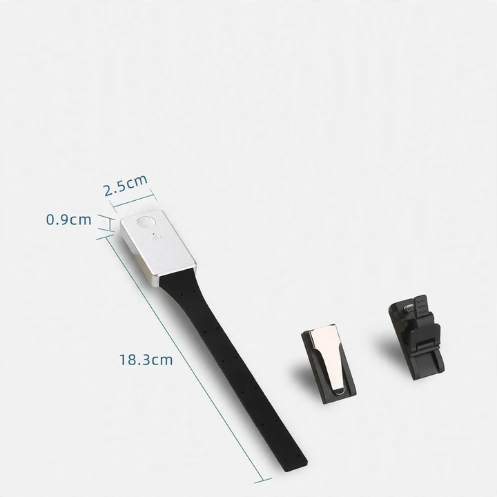 Mini clamp light for books and bookmarks
