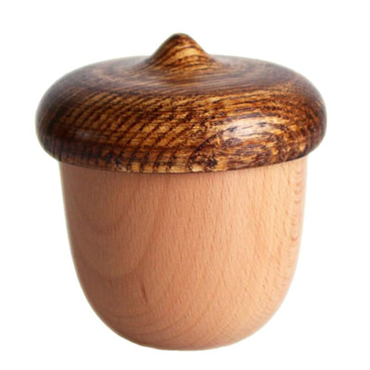 Creative acorn music box made of beech wood