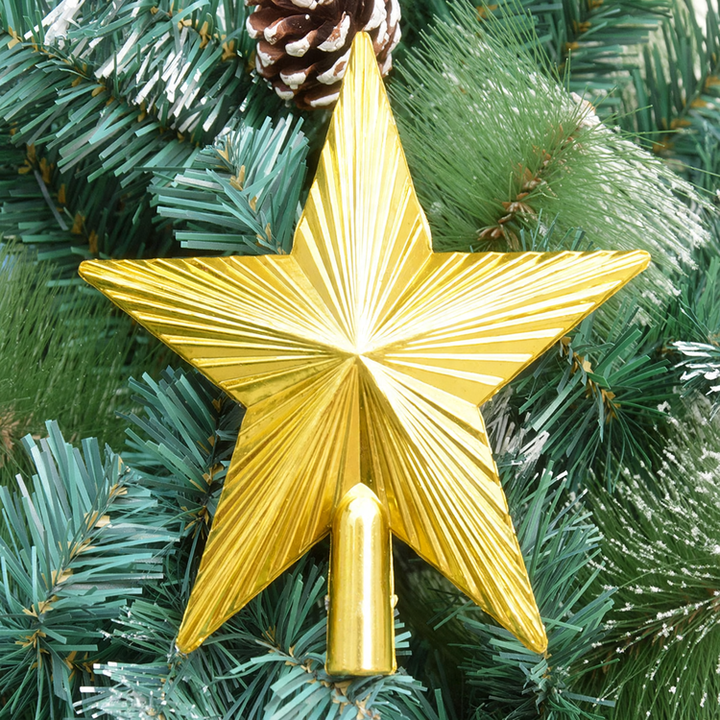 Christmas tree star, sun design, plastic