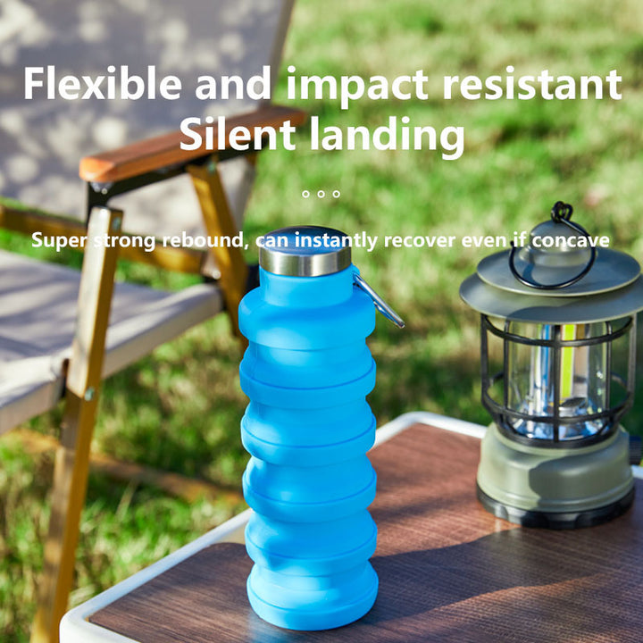 Foldable silicone water bottle 500 ml