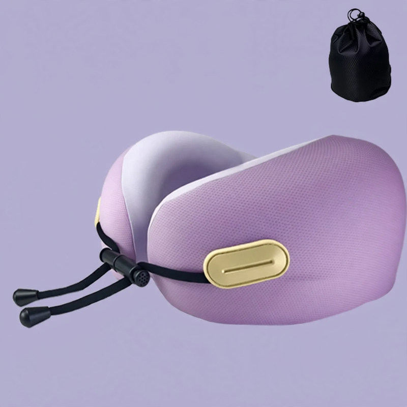 U-shaped neck pillow with memory foam