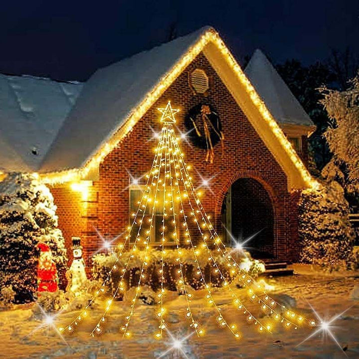 LED Star Waterfall String Lights