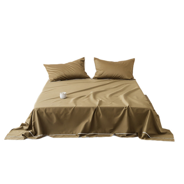 Solid color bed sheet, long staple cotton, satin weave