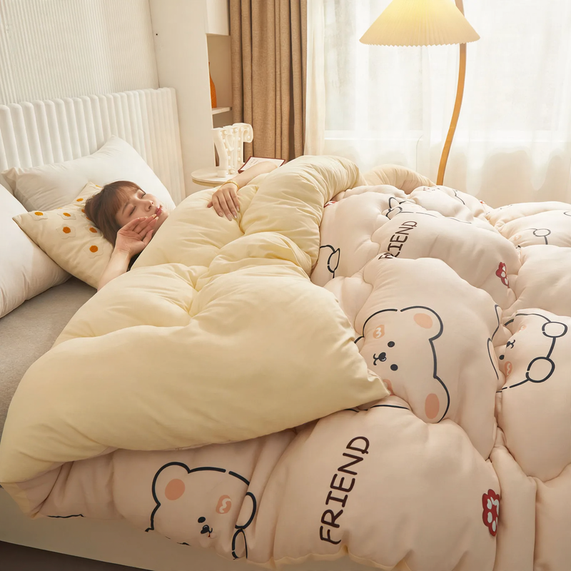 Synthetic fiber duvet, four seasons