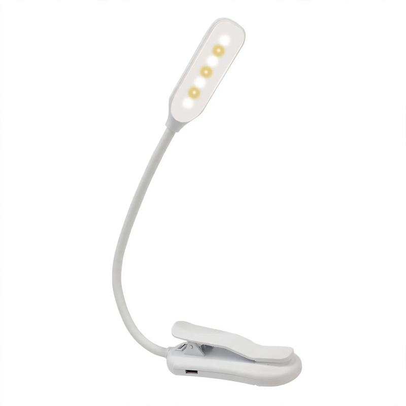LED clamp lamp with USB charging function
