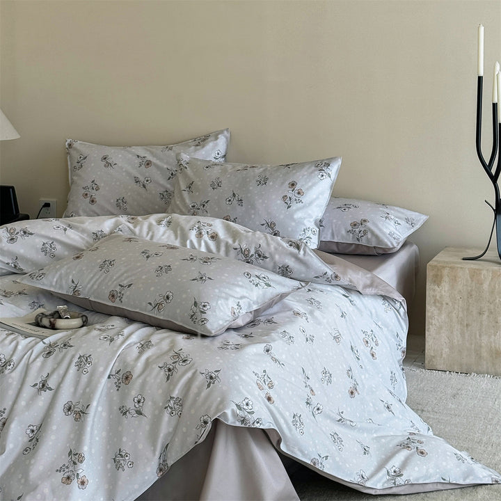 100s Long Staple Cotton Bed Linen Set, floral