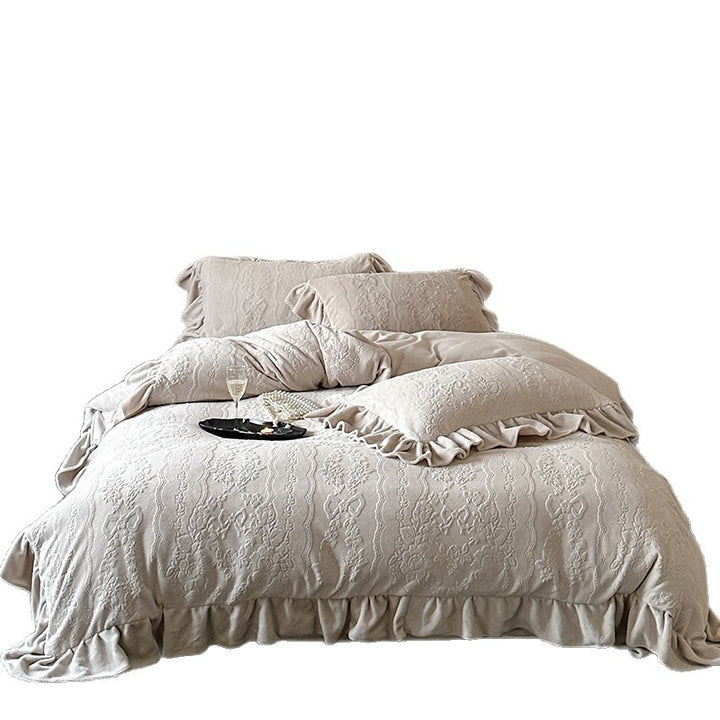 Milk fiber bedding set, 4-piece, winter quality