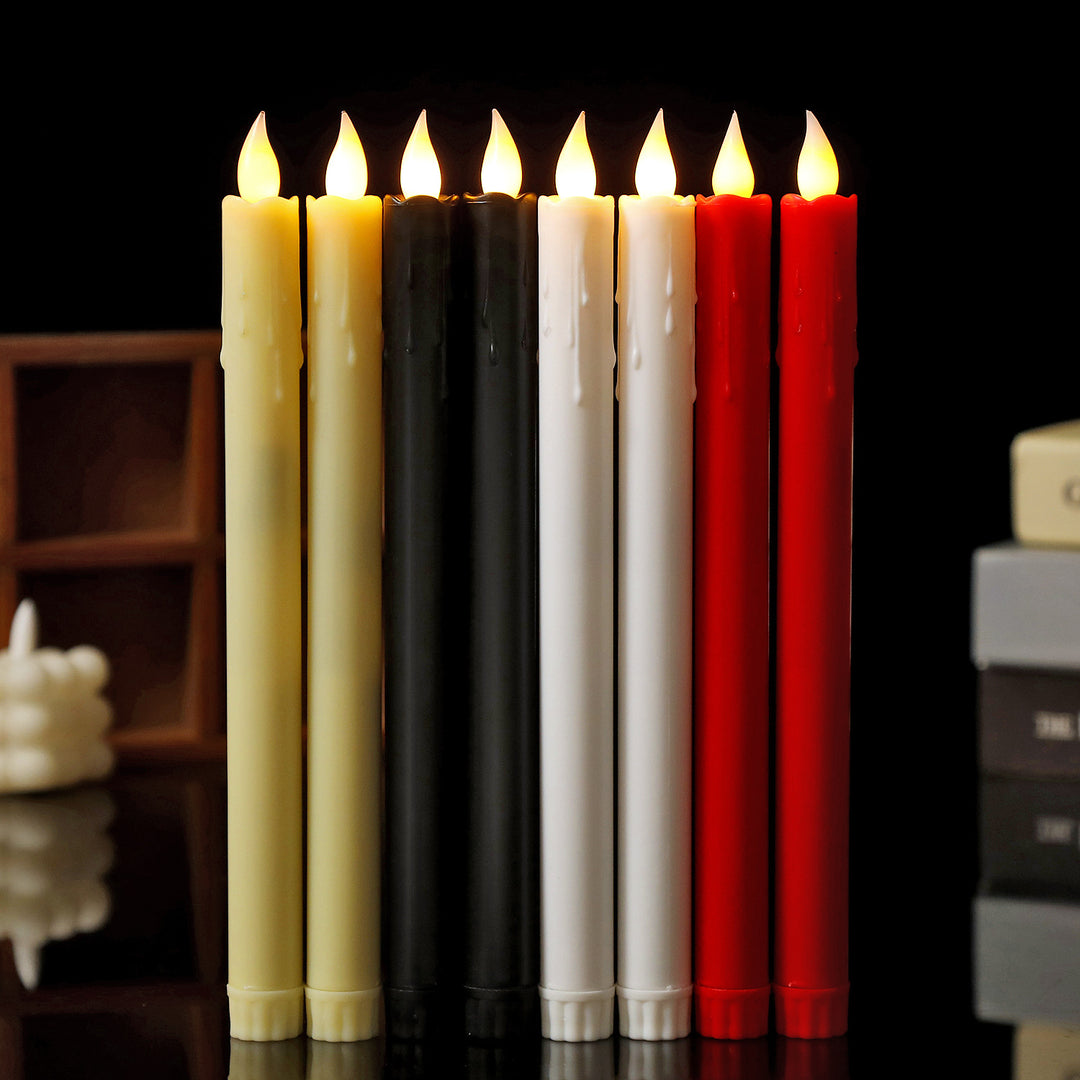 LED stump candle with flicker effect