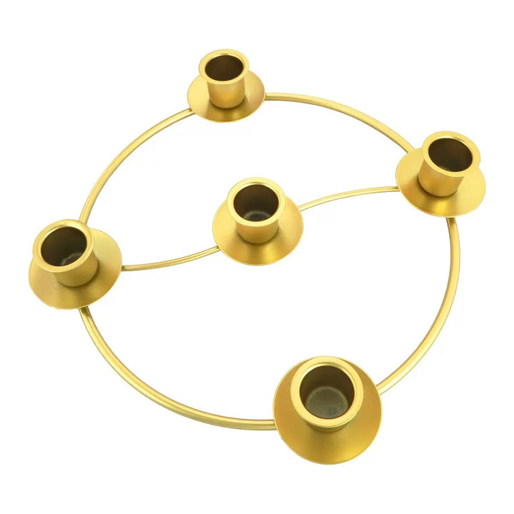 Decorative metal candle holder in European style