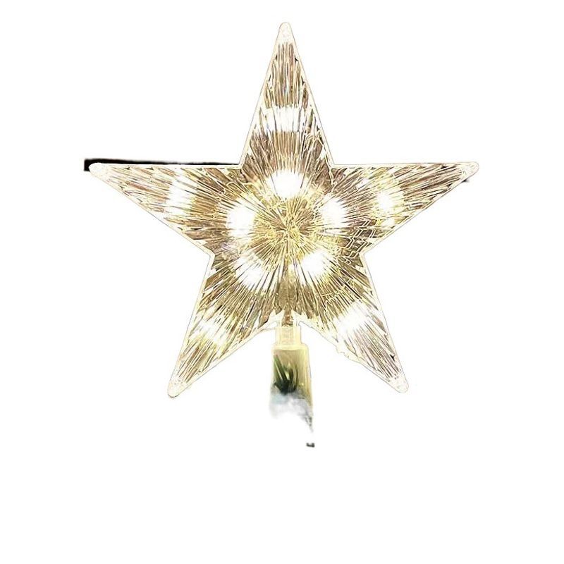 Illuminated Christmas tree topper with lighting modes