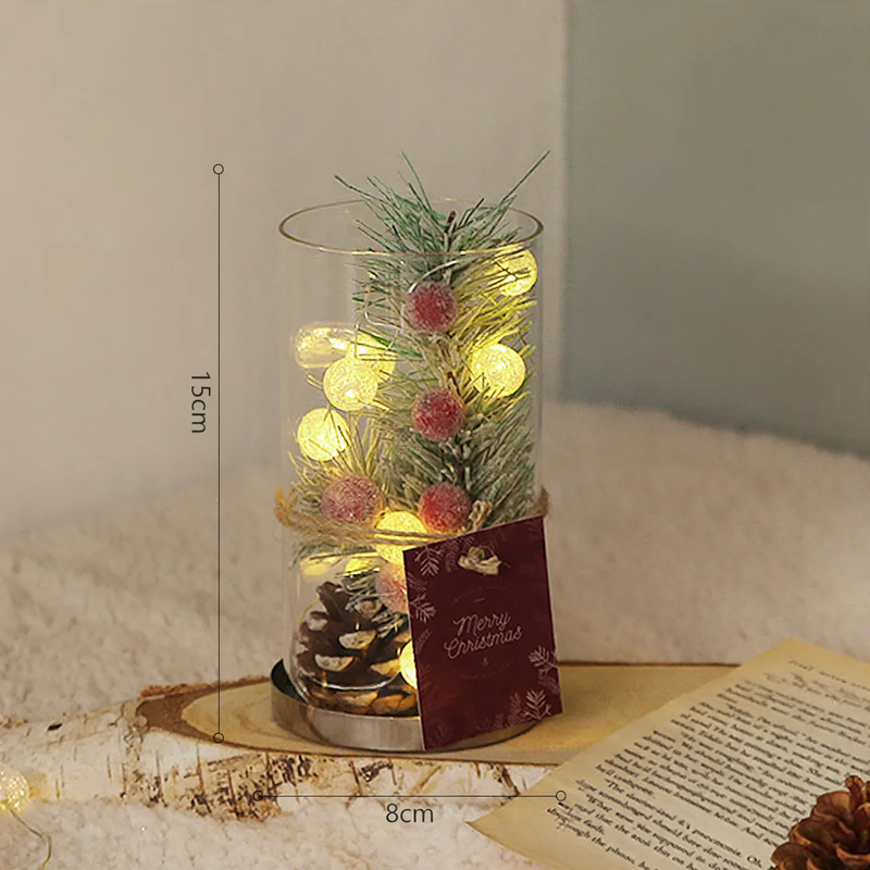Decorative Christmas wreath with LED lighting
