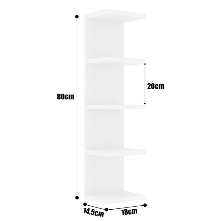 Corner shelf made of dense plywood, multi-layered