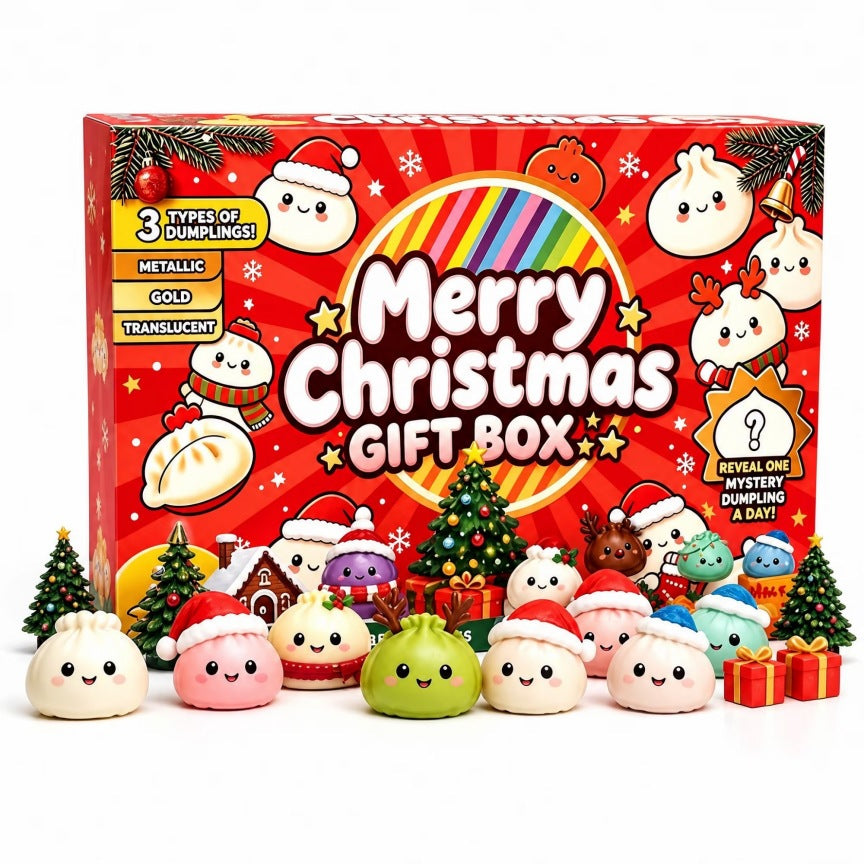 Christmas Advent calendar with sensory decorative figures