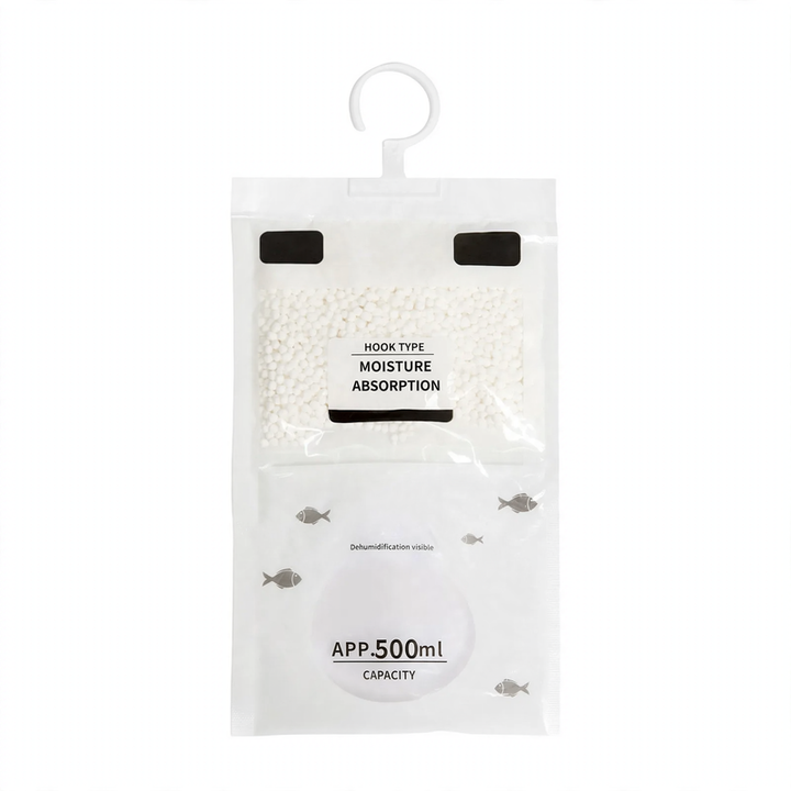 Moisture absorber bags for the household