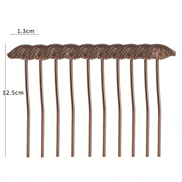 Metal mushroom flower stake for garden and home
