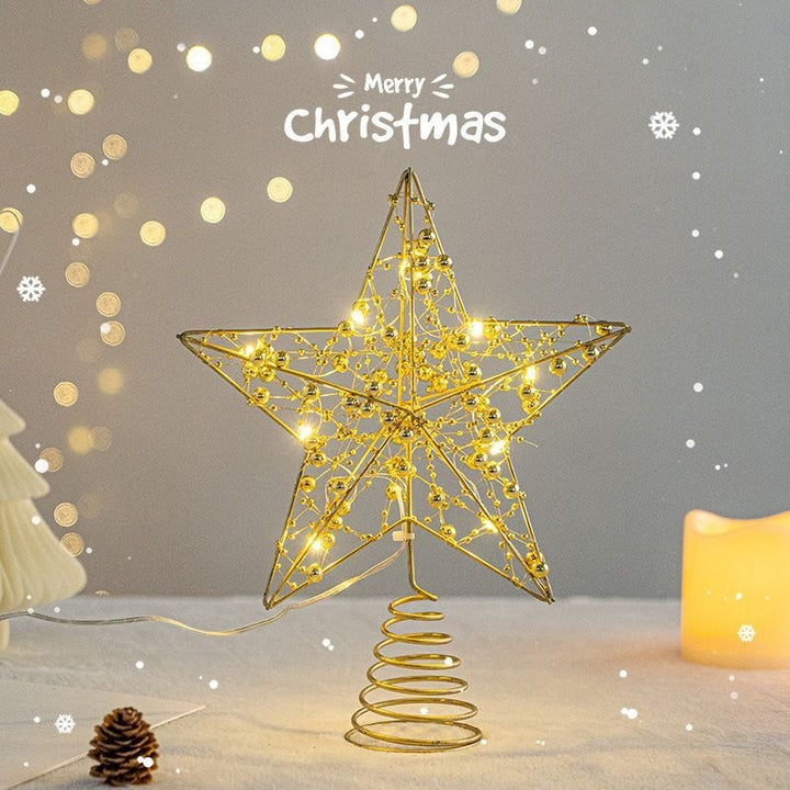 Christmas Tree Top Star with LED Light String